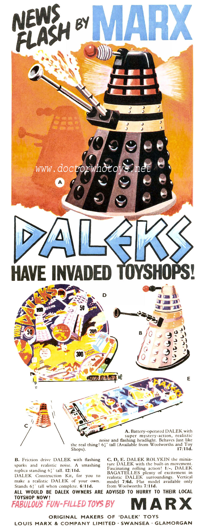 Doctor Who Toy Advertisement